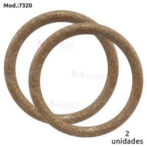 Alça argola para bolsa madeira 7320 com 1 par (Plástica)