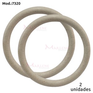 Alça argola mesclada para bolsa palha 7320 com 1 par