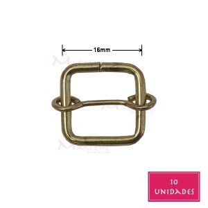 Regulador com passante 16mm latonado 10 unidades