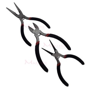 Kit com 3 alicates para artesanato de 5 polegadas