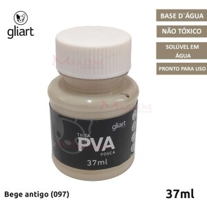 Tinta PVA fosca 37ml Gliart