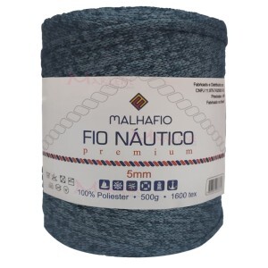 Fio náutico estonado premium 5mm com 500g Malhafio