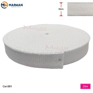 Cadarço de algodão 30mm Marwan com 20m na peça