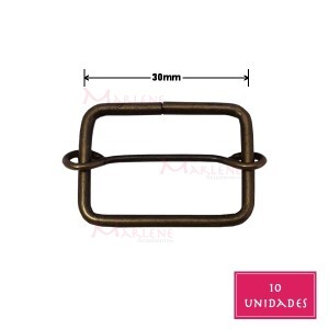 Regulador com passante 30mm ouro velho 10 unidades