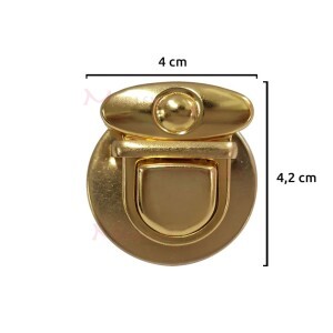 Fecho para bolsa dourado com encaixe SK-19-1