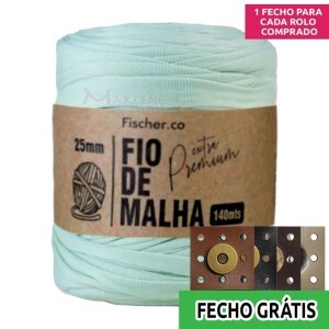 Fio de malha extra premium 25mm com 140m Fischer + fecho de corino grátis