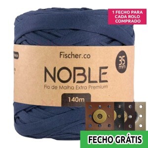 Detalhes: Fio de malha Noble extra premium 35mm com 140m Fischer + fecho de corino grátis