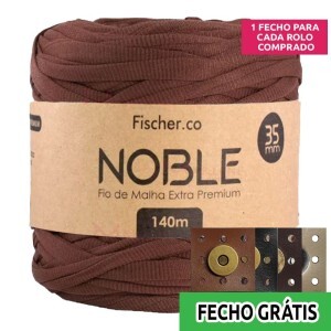 Detalhes: Fio de malha Noble extra premium 35mm com 140m Fischer + fecho de corino grátis