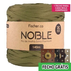 Detalhes: Fio de malha Noble extra premium 35mm com 140m Fischer + fecho de corino grátis