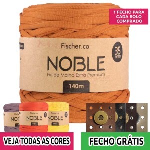 Detalhes: Fio de malha Noble extra premium 35mm com 140m Fischer + fecho de corino grátis