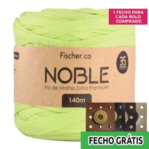 Detalhes: Fio de malha Noble extra premium 35mm com 140m Fischer + fecho de corino grátis