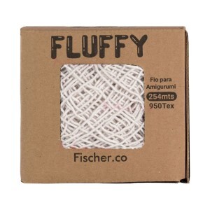 Fio Fluffy com 254m Fischer para amigurumi