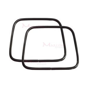 Alça de metal para bolsa trapézio 10x7,5cm HYTS11 com 1 par