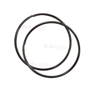 Alça de metal redonda para bolsa 10 cm SWQ10 com 1 par