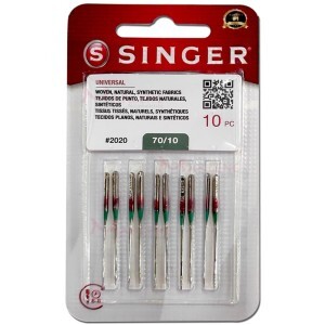 Agulha singer 2020 nº10  para máquina de doméstica com 10 unidades