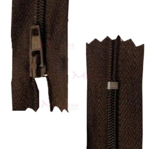 Zíper de nylon fino 18cm unidade