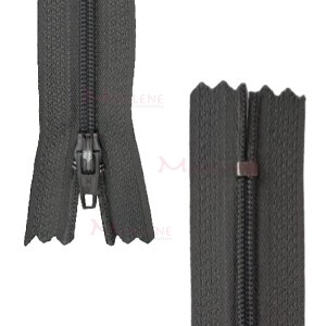 Zíper de nylon fino 18cm unidade