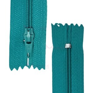 Zíper de nylon fino 18cm unidade