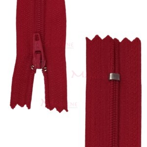 Zíper de nylon fino 18cm unidade