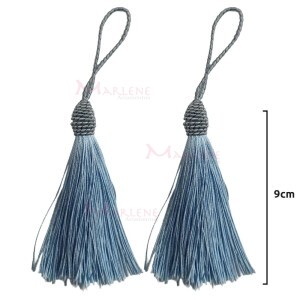 Pingente de seda 9cm com 2 unidades