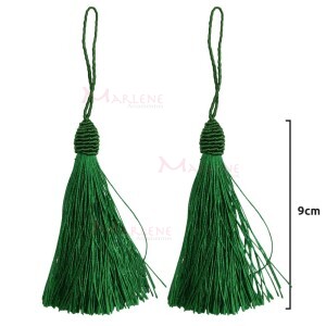 Pingente de seda 9cm com 2 unidades