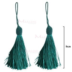 Pingente de seda 9cm com 2 unidades